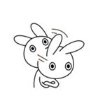 ノーコメントうさぎ 1（個別スタンプ：8）