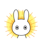 ノーコメントうさぎ 1（個別スタンプ：10）