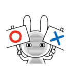 ノーコメントうさぎ 1（個別スタンプ：16）