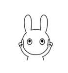 ノーコメントうさぎ 1（個別スタンプ：19）