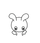 ノーコメントうさぎ 1（個別スタンプ：20）