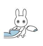 ノーコメントうさぎ 1（個別スタンプ：25）