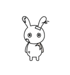ノーコメントうさぎ 1（個別スタンプ：27）