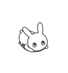 ノーコメントうさぎ 1（個別スタンプ：30）