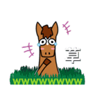 大学生のための馬のスタンプ（個別スタンプ：22）