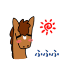 大学生のための馬のスタンプ（個別スタンプ：25）