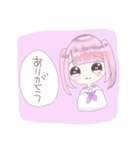 ツインテセーラーの女の子（個別スタンプ：1）