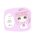 ツインテセーラーの女の子（個別スタンプ：3）