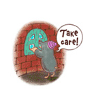 大人可愛いもぐら君の絵本スタンプ（英語）（個別スタンプ：10）