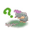 大人可愛いもぐら君の絵本スタンプ（英語）（個別スタンプ：22）