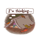 大人可愛いもぐら君の絵本スタンプ（英語）（個別スタンプ：27）
