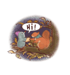 大人可愛いもぐら君の絵本スタンプ（英語）（個別スタンプ：36）