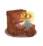 大人可愛いもぐら君の絵本スタンプ（英語）（個別スタンプ：37）