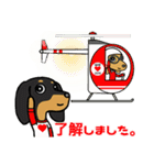 二匹のダックスフント (秋)（個別スタンプ：19）