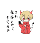 天使君と悪魔君（個別スタンプ：22）