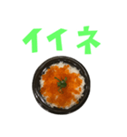 いくら丼 と 手書き風文字（個別スタンプ：15）