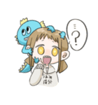魚人と愉快な女の子（個別スタンプ：3）
