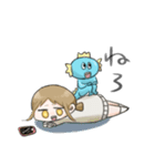 魚人と愉快な女の子（個別スタンプ：6）
