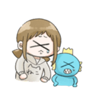 魚人と愉快な女の子（個別スタンプ：8）