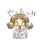 魚人と愉快な女の子（個別スタンプ：13）