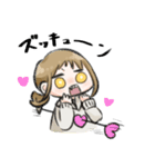 魚人と愉快な女の子（個別スタンプ：14）