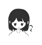 黒髪パッツン少女(その他)（個別スタンプ：1）