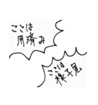 様子を見るスタンプ（個別スタンプ：6）
