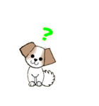 大きい耳の犬で必要最低限のスタンプ（個別スタンプ：2）
