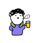 もじゃ君VSいぬ（個別スタンプ：8）