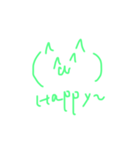 表情豊か顔文字猫( ^・ω・^ )（個別スタンプ：1）