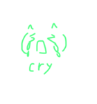 表情豊か顔文字猫( ^・ω・^ )（個別スタンプ：7）