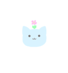 あおいねこ。（個別スタンプ：1）