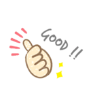 シンプルあいさつ スタンプ（個別スタンプ：5）