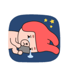 帽子をかぶったウサギのムト。（個別スタンプ：4）