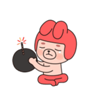 帽子をかぶったウサギのムト。（個別スタンプ：13）