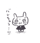 自信なさげなポンチョうさぎ（個別スタンプ：32）