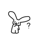 うさぎのスタンプ 'ヮ'（個別スタンプ：14）