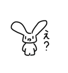 うさぎのスタンプ 'ヮ'（個別スタンプ：15）
