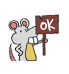 使いやすい「ネヅミくん」の日常スタンプ（個別スタンプ：2）