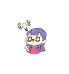 ロングヘアーちゃんとパーカーちゃん（個別スタンプ：36）
