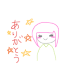 女の子 スタンプ（個別スタンプ：3）