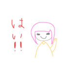 女の子 スタンプ（個別スタンプ：6）