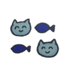 にこにことした猫 2（個別スタンプ：1）