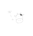 超極細シャーペン文字(下手字)（個別スタンプ：22）