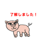 マーコット画伯のスケッチ（個別スタンプ：11）