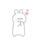 ゆるふわしろくま（個別スタンプ：1）