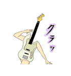 エレキくんとベースちゃん（個別スタンプ：34）