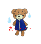 毎日使えるクマちゃんスタンプ（個別スタンプ：4）