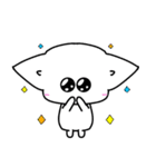 白ネコ犬の日常スタンプにゃにゃにゃ（個別スタンプ：7）