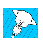 白ネコ犬の日常スタンプにゃにゃにゃ（個別スタンプ：27）